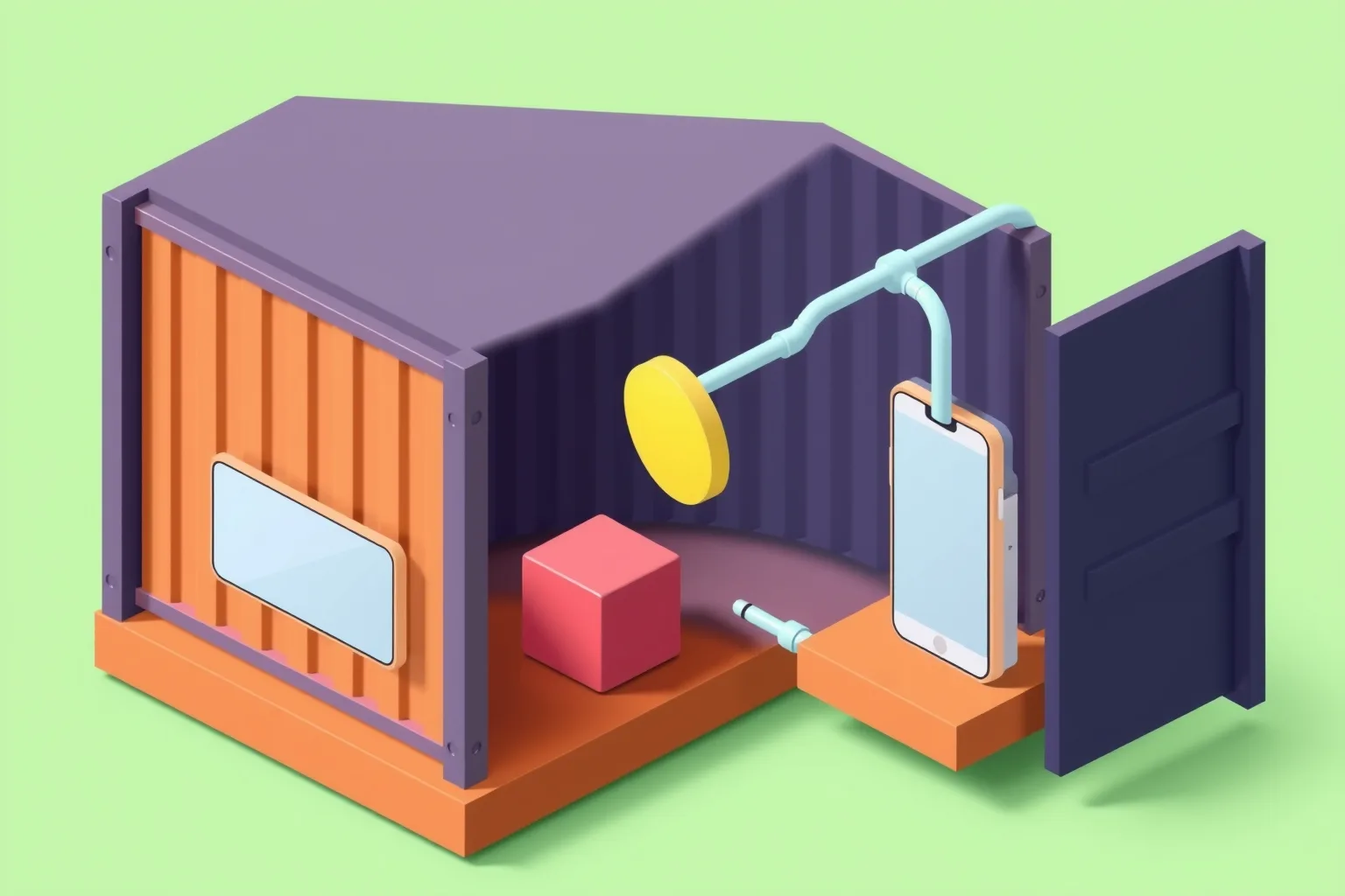A federated remote adding its own slice to a shared store while another remote reaches across to it