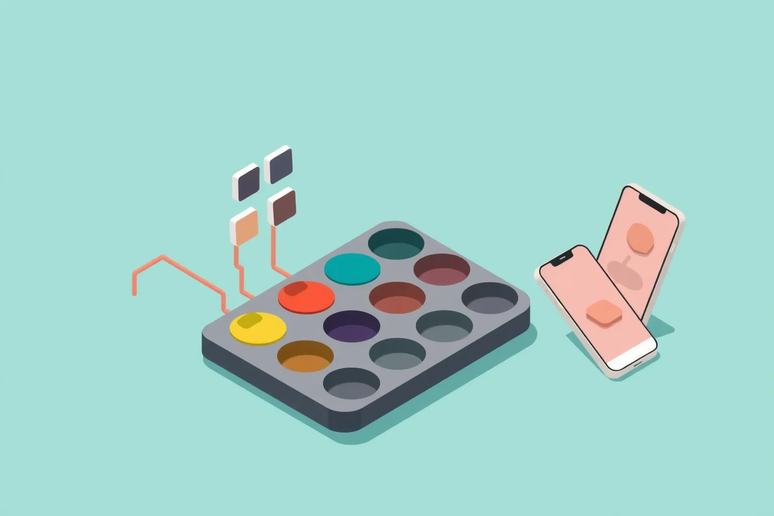 One design-system palette feeding three federated app panels