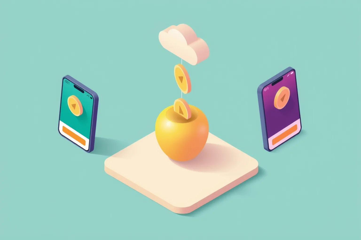 A host app holding one shared store that two separately shipped features fill with live API data