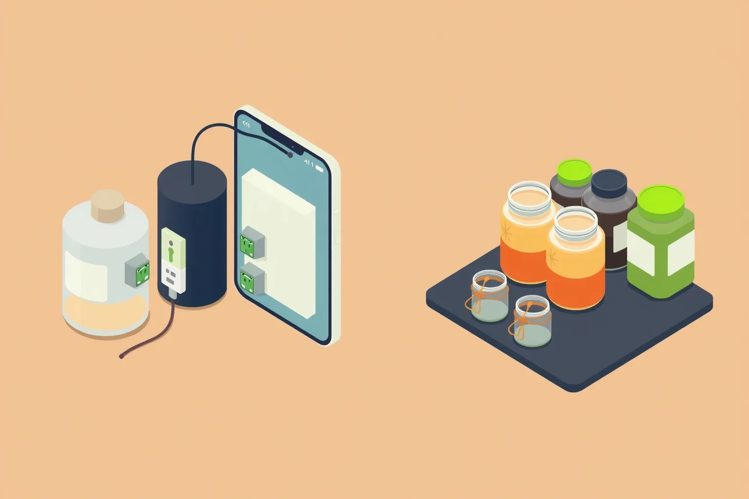 The same federated app wired to two different state stacks
